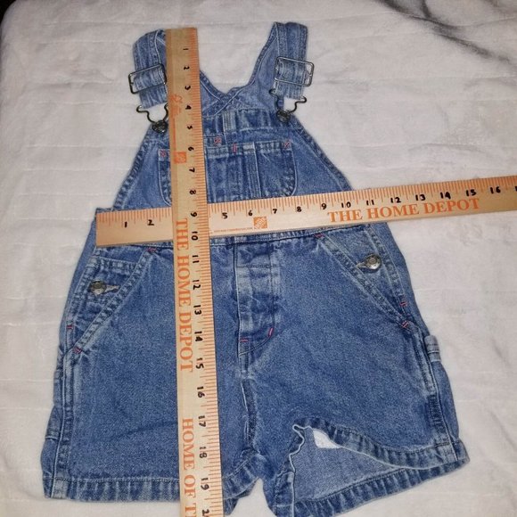 Y2K Gap Factory Store Baby Boy Jean Overalls Size XXS - Picture 5 of 5